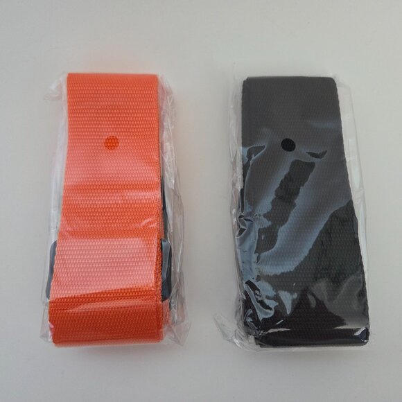 Adjustable Luggage Straps – Black & Orange– New - Picture 3 of 8
